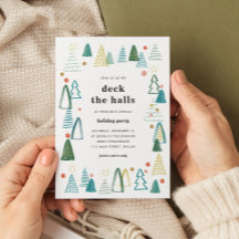 Vattentärsinbjudan till julfest i Träd