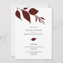 Vattentärsmåltid för blomsterbröllopsrepetition inbjudningar