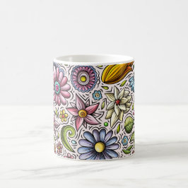 Vattentäta blommor: Beauty i Mugg blommar upp