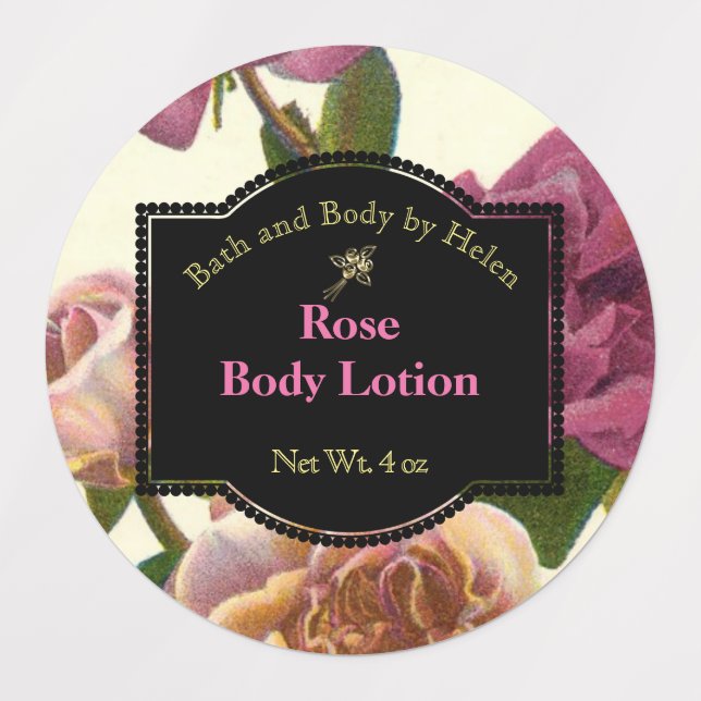Vattentäta Rosa Temade Baddruktsetiketter Klistermärke (Design 1)