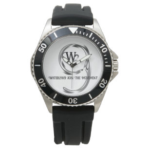 Vattentäthet 330 ft Officiell Vatten2w9 Logotyp Wa Armbandsur