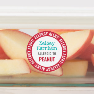 Vattentäthet vid Allergy Alert Customized Kids Sch Klistermärke