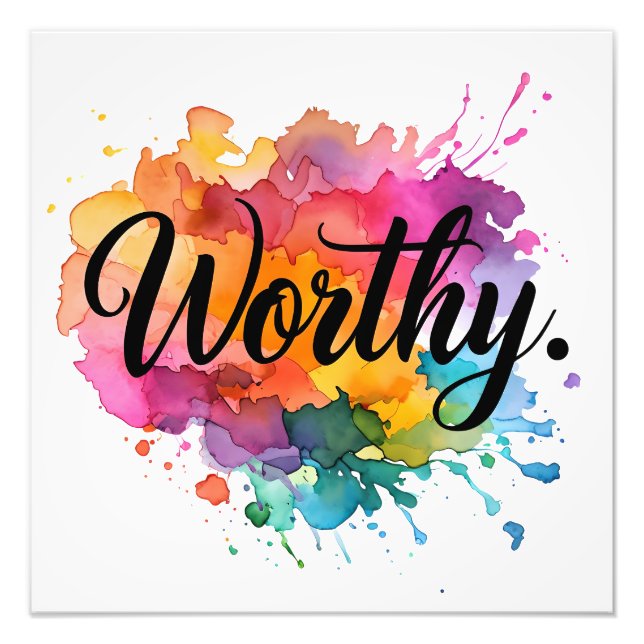 Vattentätt kvadratiskt kvadratiskt vattenpass Post Fototryck (Framsidan)