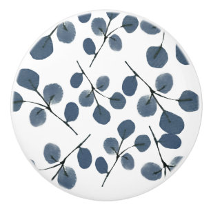 Vattentfärg Eucalyptus Blue Botanical Hand Målat Knopp