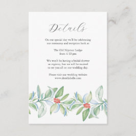 Vattentfärg för Bröllop-julhöljet Tilläggskort