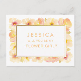 Vattentfärg kommer du att bli min skolbegäran? vykort