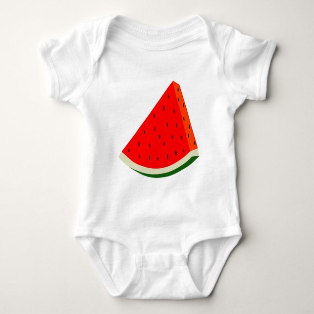 Vattentmelon Fruktskördesegment sommaren T Shirt (Framsida)
