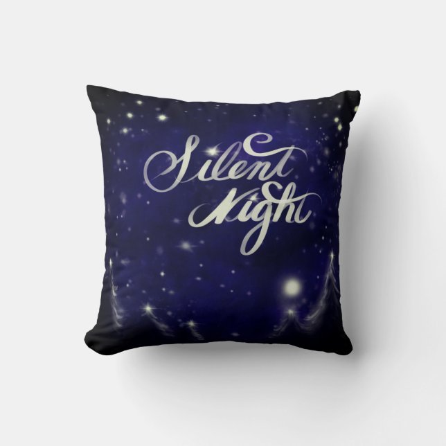 vattentorg jultema på scenen snö kudde (Framsida)