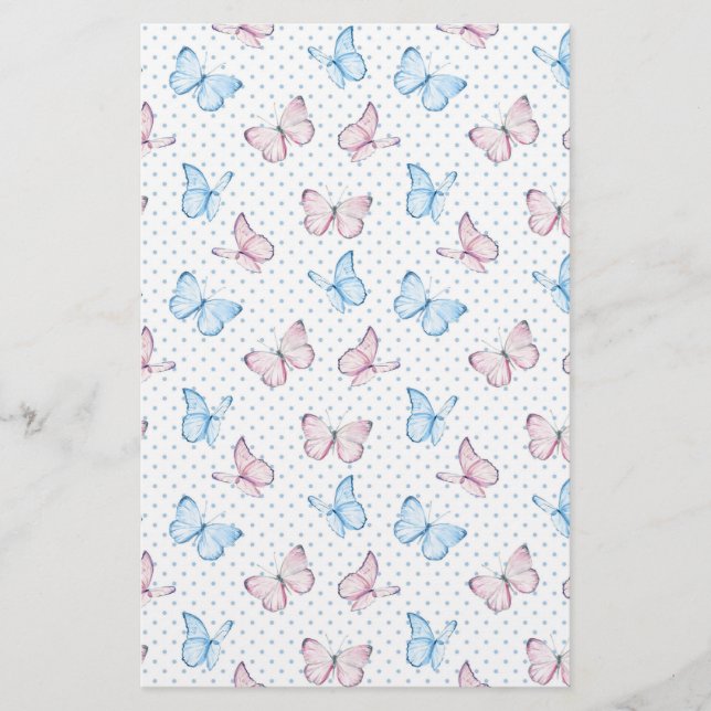 vattentorroljefunka (polka mönster) brevpapper (Framsida)