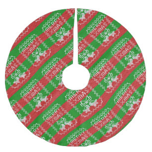 Vattentråd av mönster jingle klockor God jul Julgransmatta Borstad Polyester