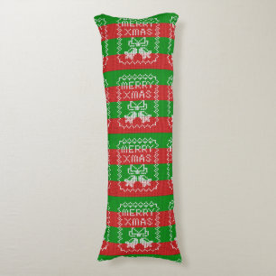 Vattentråd av mönster jingle klockor God jul Kroppskudde