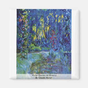 Vattenträdgård på Giverny vid Claude Monet Magnet