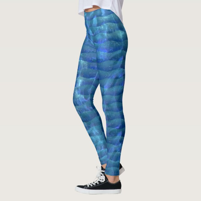 Vattenvågiga rader leggings (Vänster)