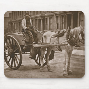 Vattenvagnen, från "gataliv i London", 1877 Musmatta