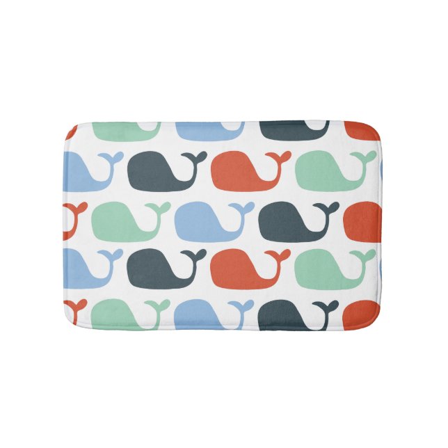 Vattenvalar i Nautiska havet Badrumsmatta (Framsidan)