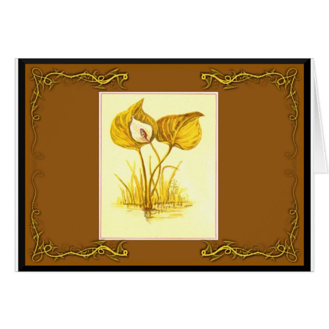 Vattenväxt Hälsningskort (Framsidan Horizontal)