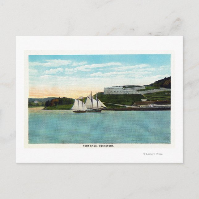 Vattenvy av Fort Knox Vykort (Framsida)