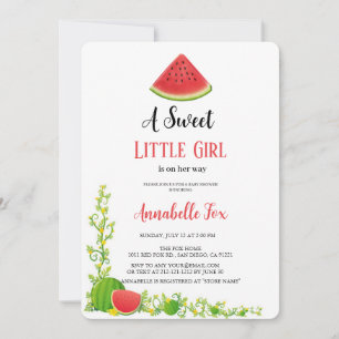 VATTERMELON BABYSHOWER INBJUDANDE INBJUDNINGAR