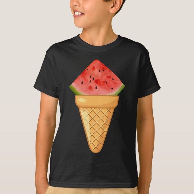 VATTERMELONSKREAM - GRUNDFRUKT OCH RÖKKREAM C T SHIRT (Framsida)