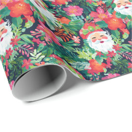 Vattfärg för Bright Handflatan Beach-jultomten Presentpapper