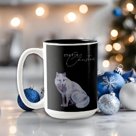 Vattfärg, God jul, svart Två-Tonad Mugg