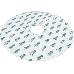 Vattfärg Gräs Träd jul Julgransmatta Borstad Polyester