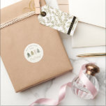 Vattfärg Gräs Träd jul, Party jul Runt Klistermärke<br><div class="desc">Ett elegant-dekal med vattenfärg fyra gräs-perfekt i julklapp för inslagning av julklappar och kontorsutrustning.</div>