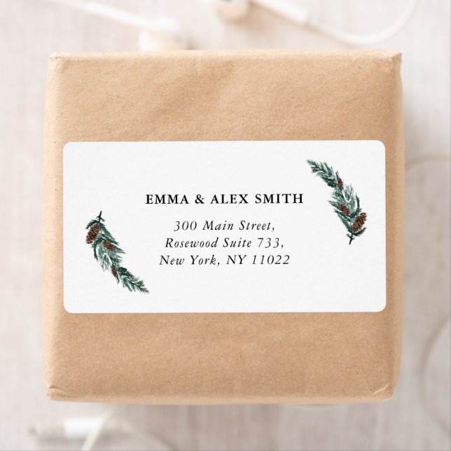 Vattfärg Greenery Gräs Cone Minimalist Adress L Fraktsedel (Insitu)