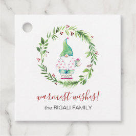 Vattfärg Julgrav Gåvor Etiketter