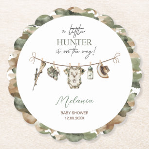 Vattfärg Little Hunter-babydusch Underlägg Papper