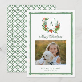 Vattfärg, Monogram-familjens helgdag Julkort
