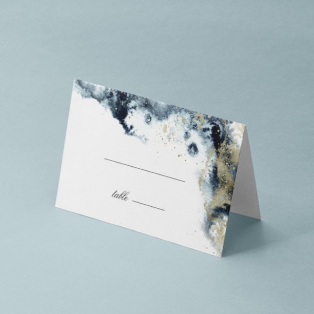 Vattfärg Vinkart minimalistiskt Bröllop Bord-kort Kort (Skapare uppladdad)