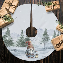 Vattfärg Vinterjulgransknom Julgransmatta Borstad Polyester