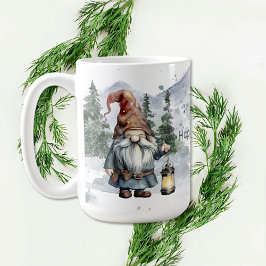 Vattfärg Vinterjulgransknom Kaffemugg