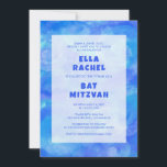 Vattfärgsblad Blått Anpassningsbar Pub Bat mitzvah Inbjudningar<br><div class="desc">Perfekt-kort för att tillkännage ett bat mitzvah, pub mitzvah eller annat judiskt firande! Hand skapade konst åt dig. FULLT ANPASSADE! Klicka på "Anpassa" ovan om du vill redigera texten. Klicka på "Redigera med verktyg" om du vill justera typsnitt, färg och placeringar och ta bort baksidans design om du vill (jag...</div>