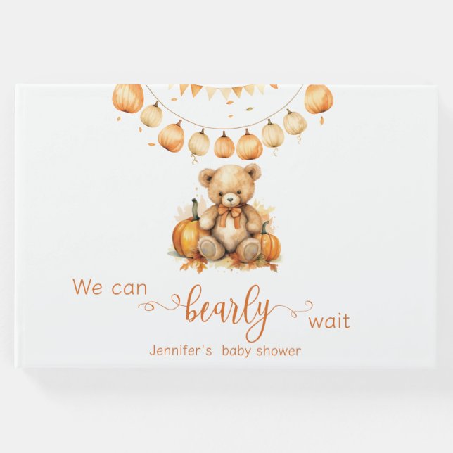 Vattfärgsfeberdusch Vi kan vänta tidigt Gästböcker (Framsida)