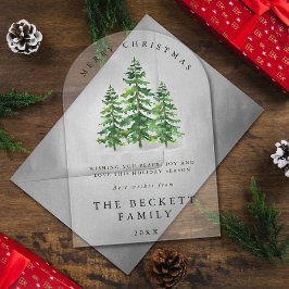 Vattfärgsskogskort Gräs Träd Helgdag