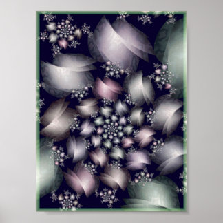 vattnad julia från silke rosett band poster