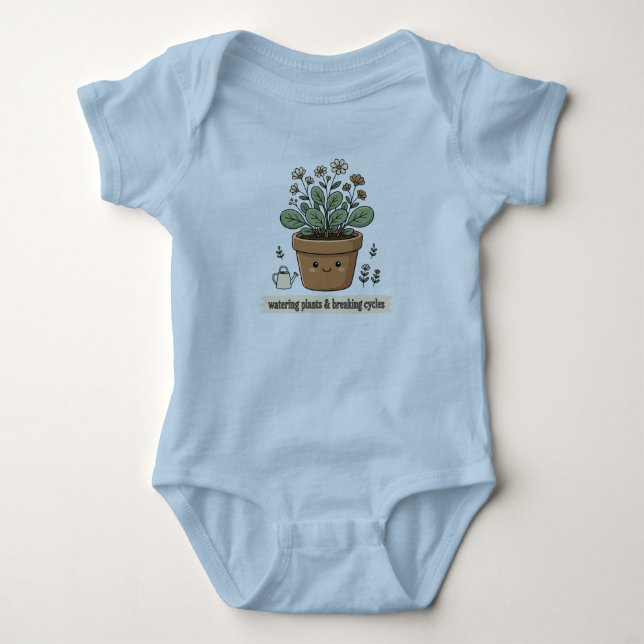 Vattnar växter och bryter cykler t shirt (Framsida)