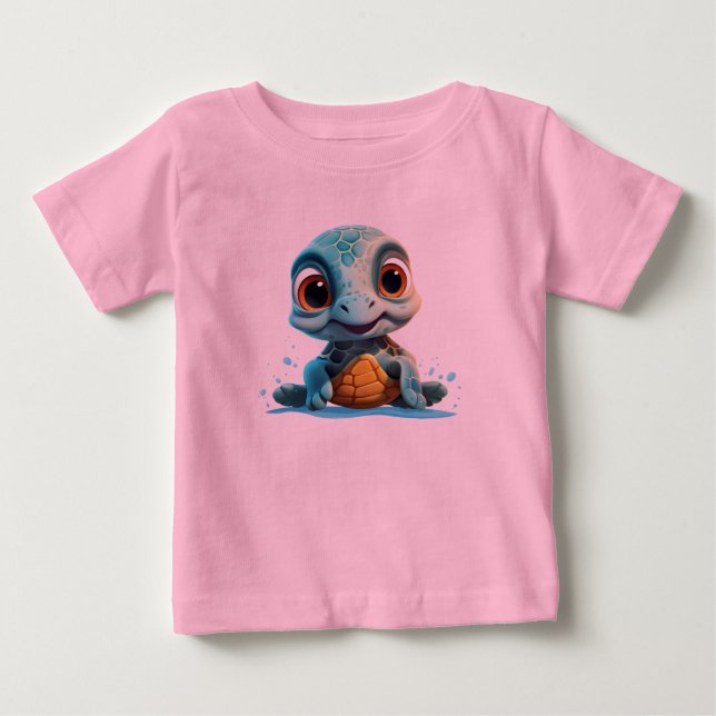 Vattnet Explorer: Baby Sea Turtle T Shirt (Framsida)