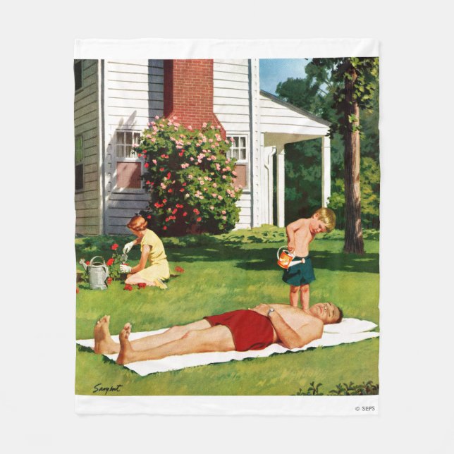 Vattnet Far Fleecefilt (Framsidan)