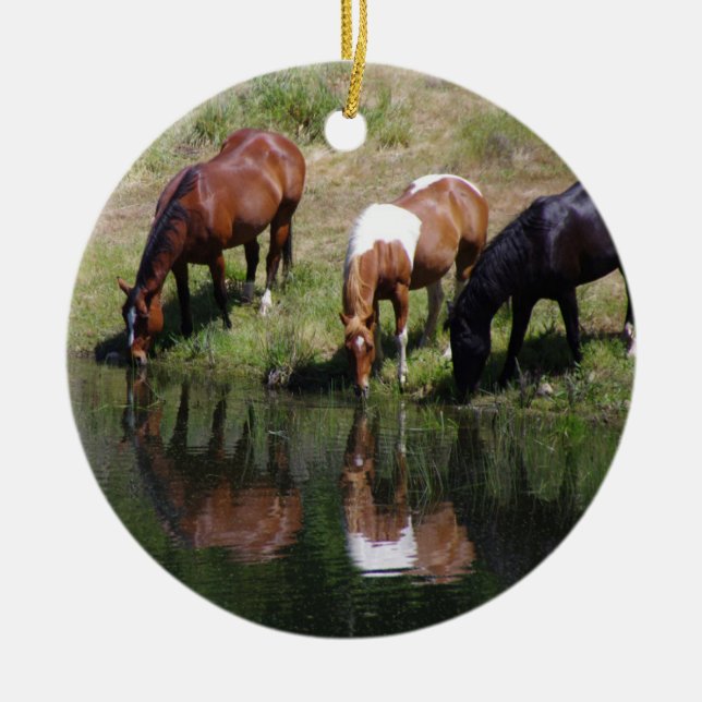 Vattnet Hål Julgransprydnad Keramik (Framsidan)