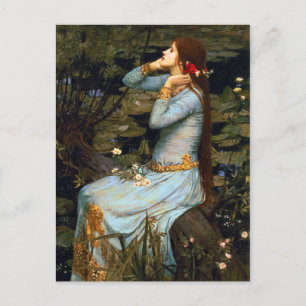 Vattnet Ophelia-vykort Vykort