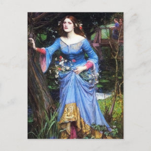 Vattnet Ophelia-vykort Vykort