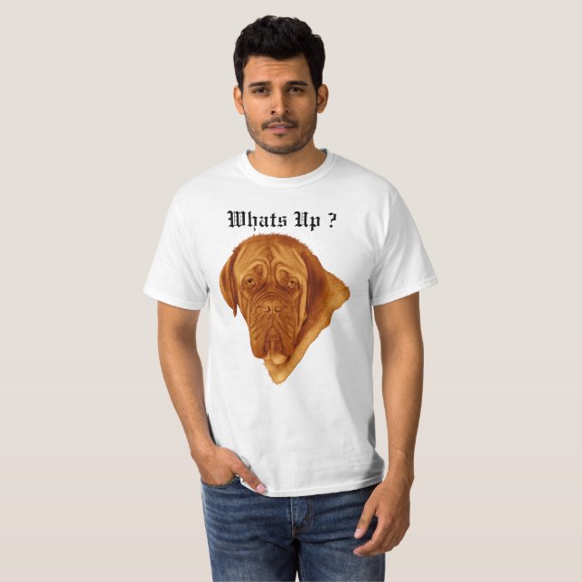 Vattnet sa dogue de Bordeaux. T Shirt (Hel framsida)