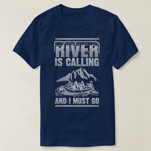 Vattnet som förorenar floden kallar för "Raft" T Shirt (Design framsida)