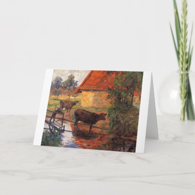 "Vattnet Ställe, Paul Gauguin Kort (Framsida)