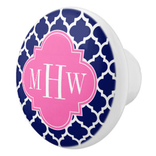 Vattnet Wht Moroccan #5 Shock rosa2 3 Initial Mono Knopp