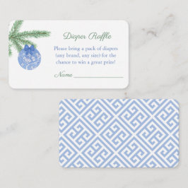 Vattnfärg - jul - babyskal Diaper Raffle Tilläggskort