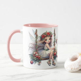 Vattnfärg Jul Fairy   Festive Helgdag Mugg
